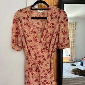 Rouje Floral Wrap Minidress